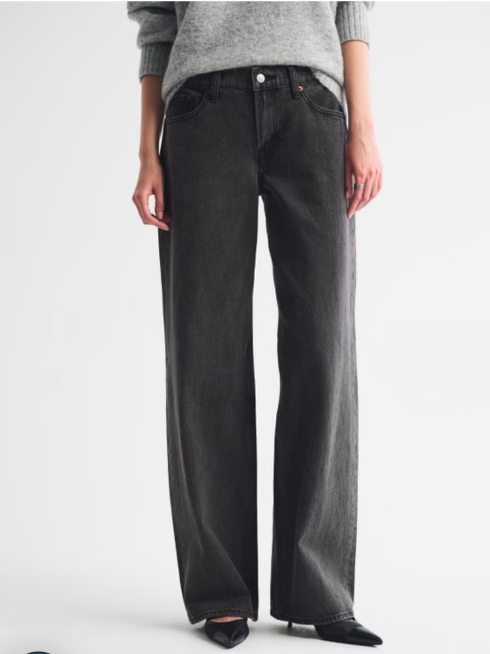 Abercrombie & Fitch Ultra Loose Low Rise Black Women’s Jeans